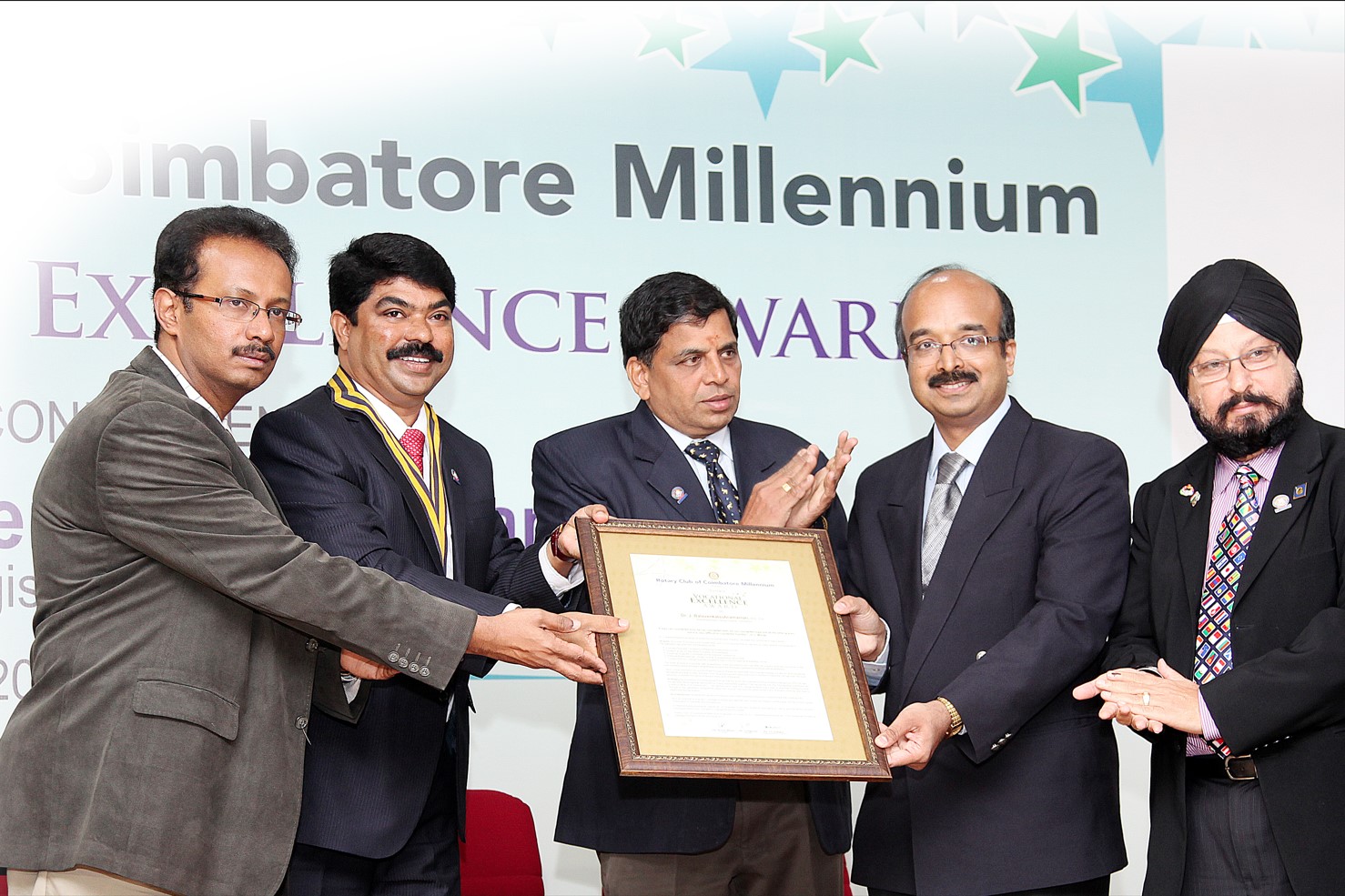 Vocational Excellence Award, Rotary Club of Coimbatore Millennium, 2011