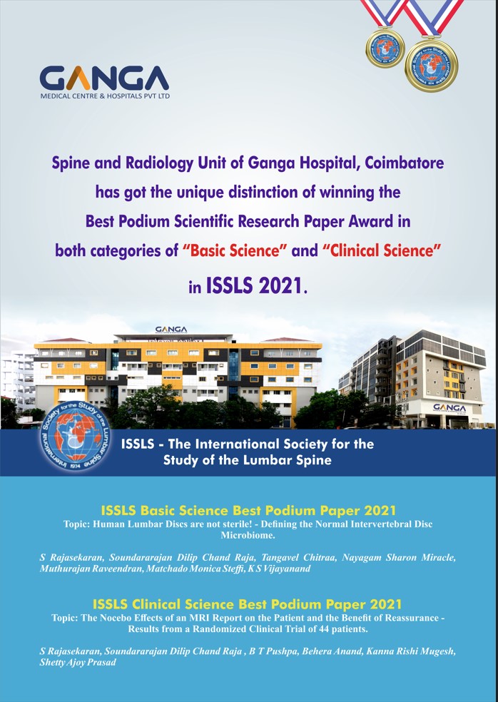 ISSLS Basic Science Best Podium Paper  Award 2021