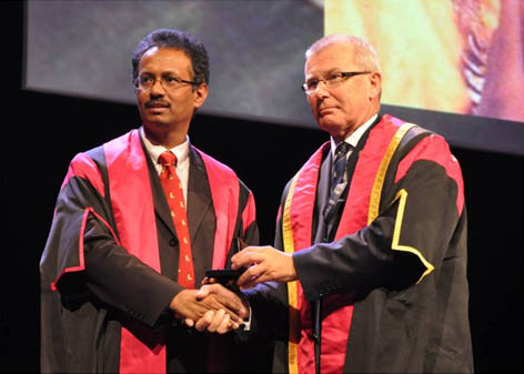 Prof S Rajasekaran awarded Hunterian Professorship of the Royal College of Surgeons of England 2012