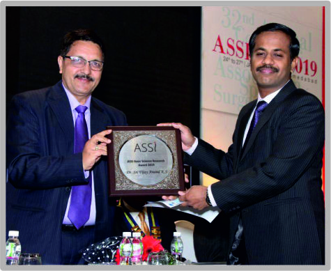 ASSI Basic Sciences Award 2019 - Dr. Sri Vijay Anand K.S.