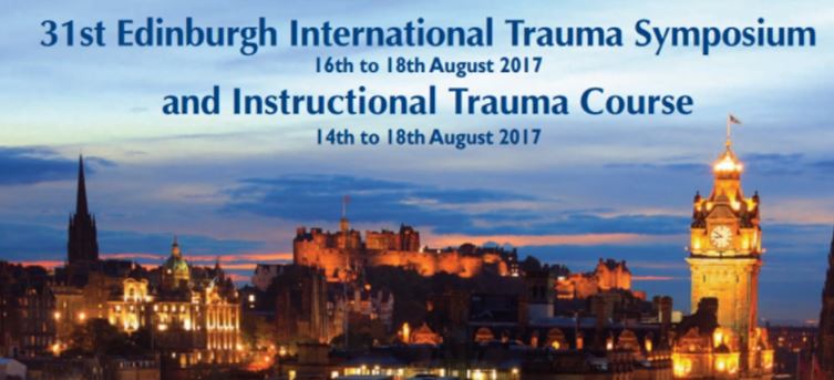 Lister Oration, 31st Edinburgh International Trauma Symposium & Instructional Trauma Course, 14th to 18th August 2017, Edinburgh, UK
