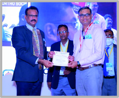 Prof. B Radhakrishnan Gold Medal for Foot and Ankle 2021 - Dr. Ramakanth R